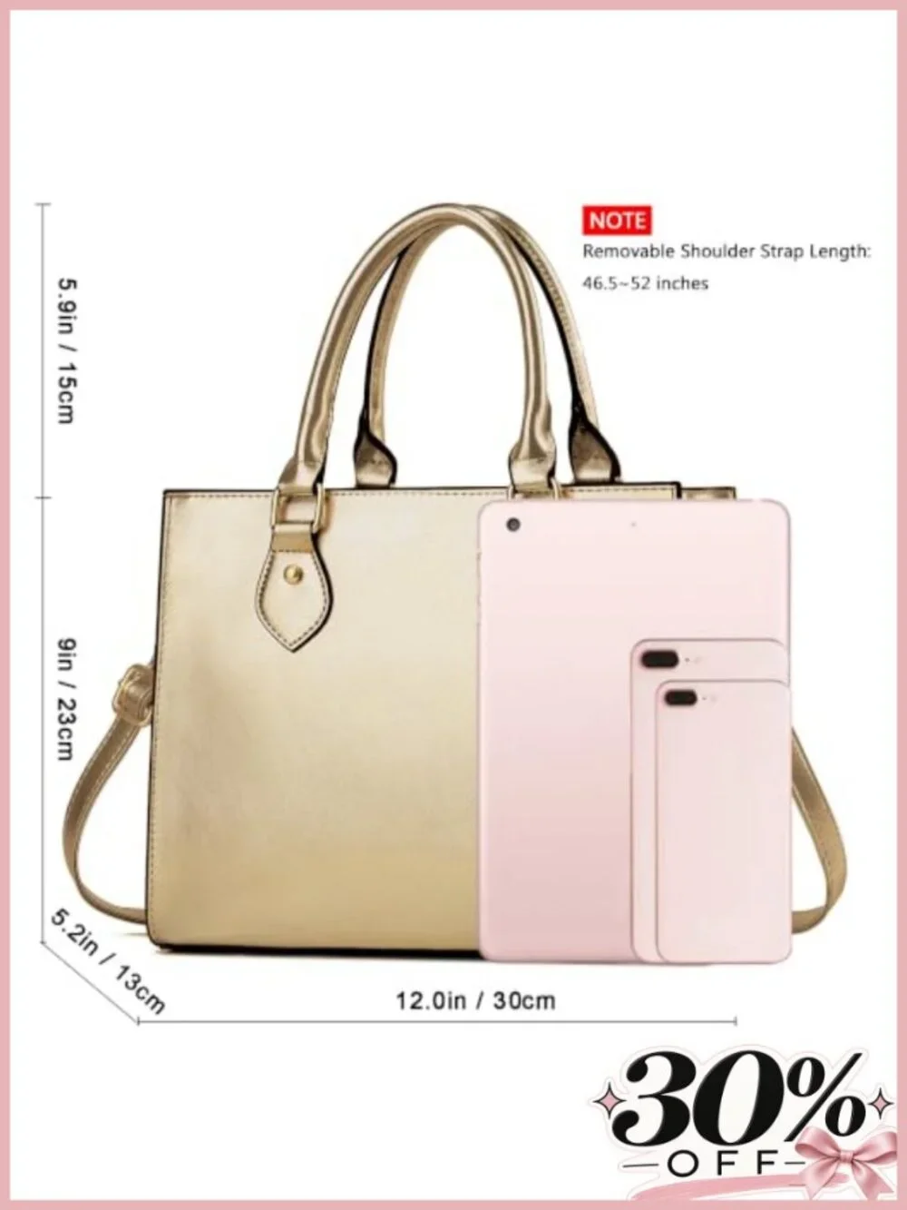 PU Leather Satchel Crossbody Handbag with Adjustable Strap Top Handle Tote